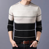 Suéter a Rayas Cuello Redondo para Hombre Alessandro Stefano Romano®