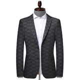 Blazer Plus Size Diseñador Poliéster para Hombre Enzo Stefano Romano®