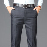 Pantalón de Vestir Recto para Hombre Alessandro Stefano Romano®