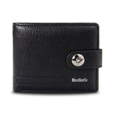Cartera de Cuero con Botón para Hombre Stefano Romano®