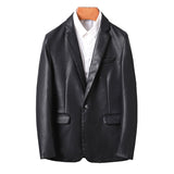 Blazer de Cuero Sport Fino Moderno para Hombre Stefano Romano®