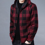 Sudadera a Cuadros con Capucha para Hombre Alessandro Stefano Romano®