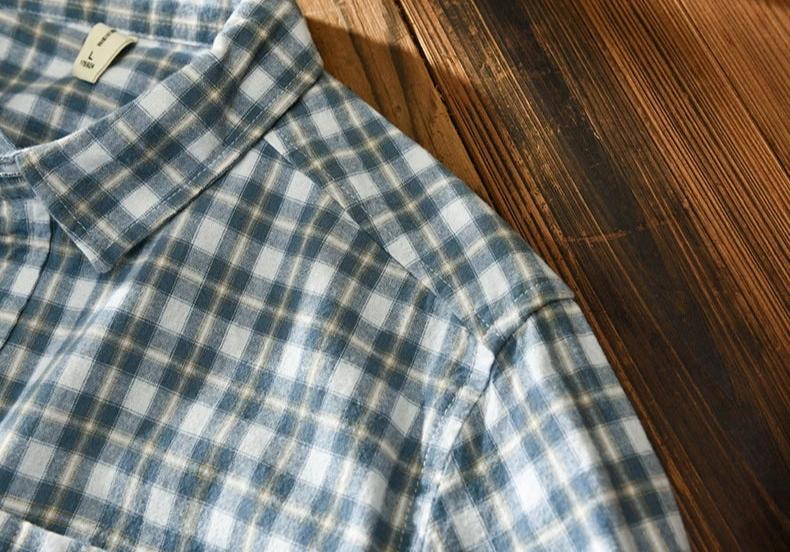 Camisa a Cuadros de Manga Larga para Hombre Stefano Romano®