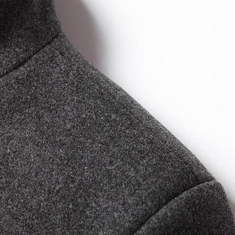 Abrigo de Lana de Diseñador Slim Fit para Hombre Alessandro Stefano Romano®
