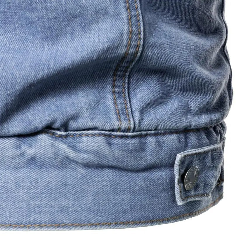 Chamarra de Mezclilla con Forro de Lana Cuello Polo para Hombre Marco Stefano Romano®