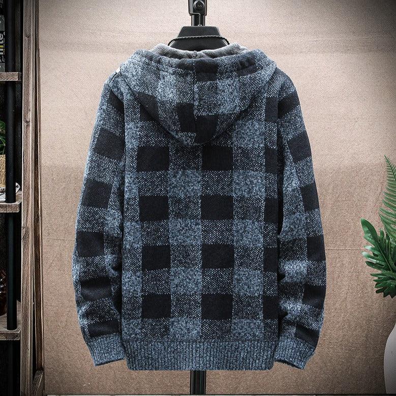 Sudadera a Cuadros con Capucha para Hombre Marco Stefano Romano®
