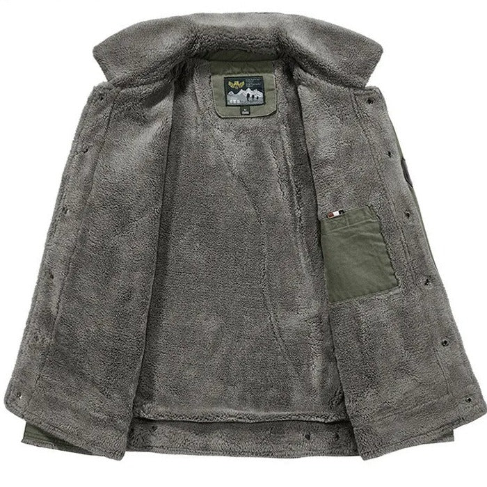Chamarra Militar con Forro de Lana para Hombre Stefano Romano®