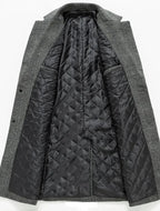Abrigo a Cuadros Corte Regular para Hombre Stefano Romano®