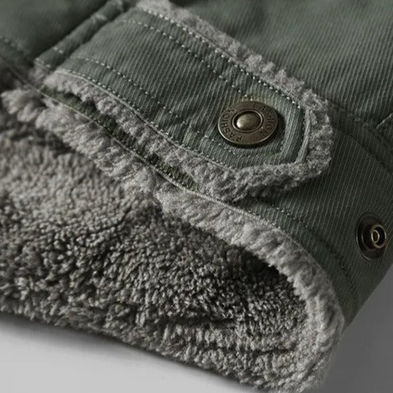 Chamarra Militar con Forro de Lana para Hombre Stefano Romano®