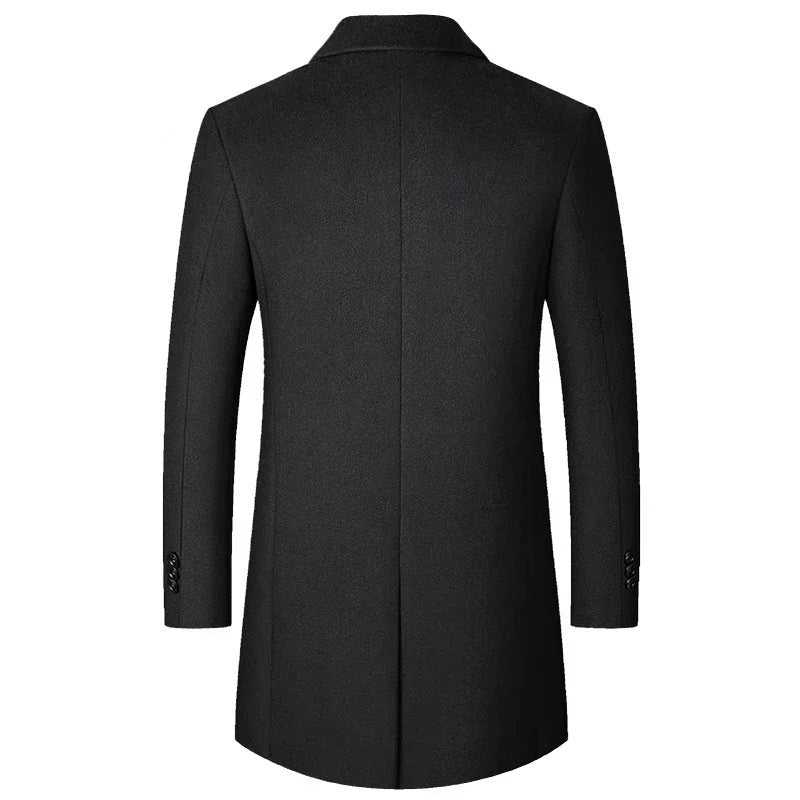 Abrigo de Lana de Diseñador Slim Fit para Hombre Luca Stefano Romano®