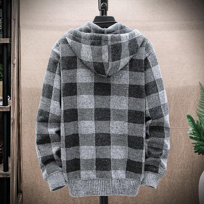 Sudadera a Cuadros con Capucha para Hombre Marco Stefano Romano®