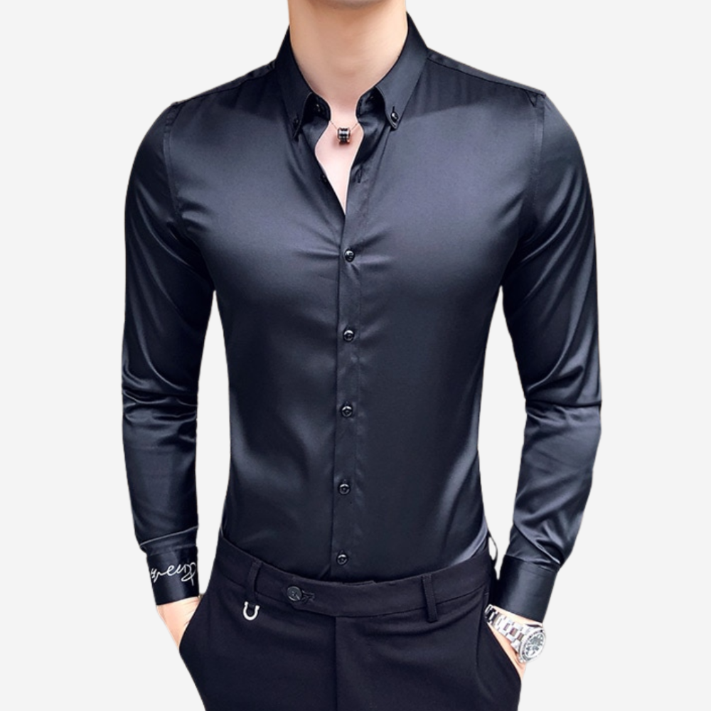 Camisa de Vestir Slim para Hombre Elegance Stefano Romano®