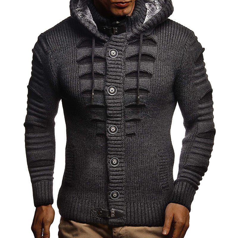 Sudadera con Capucha de Tricot para Hombre Stefano Romano®