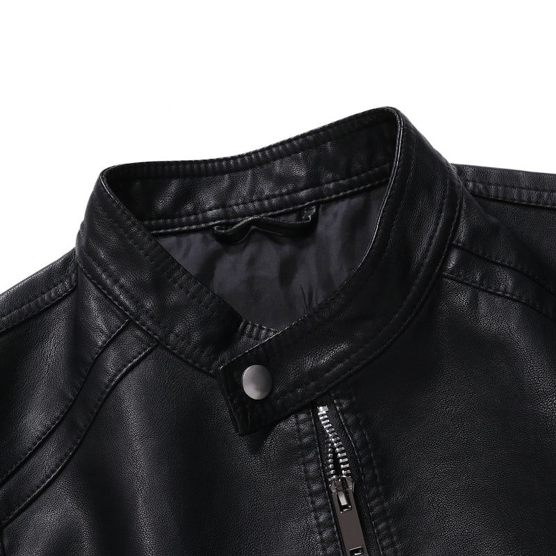 Chamarra de Cuero Classic para Hombre Stefano Romano®