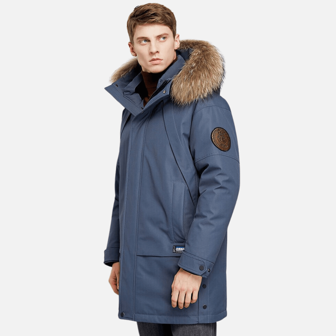 Chamarra Larga Térmica Impermeable para Hombre Stefano Romano®