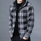 Sudadera a Cuadros con Capucha para Hombre Alessandro Stefano Romano®