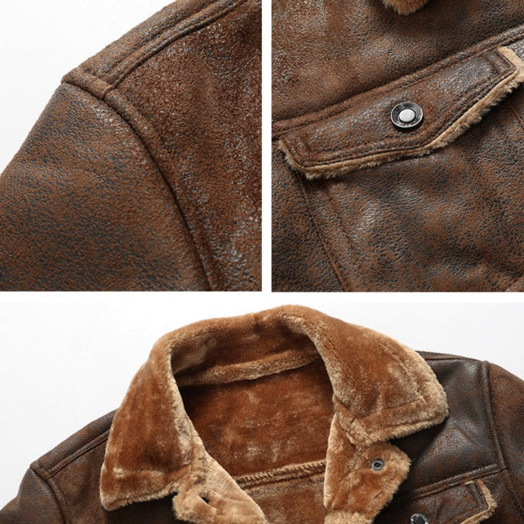 Chamarra de Cuero para Hombre Harbe Stefano Romano®