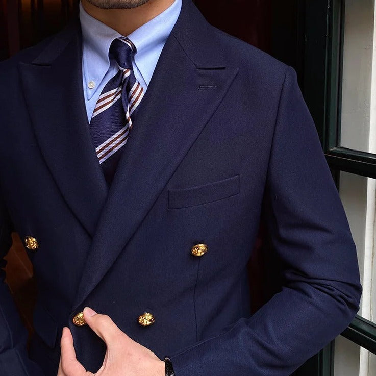 Blazer Slim Cruzado para Hombre Marco Stefano Romano®