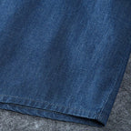 Camisa de Mezclilla Plus Size Manga Corta para Hombre Stefano Romano®