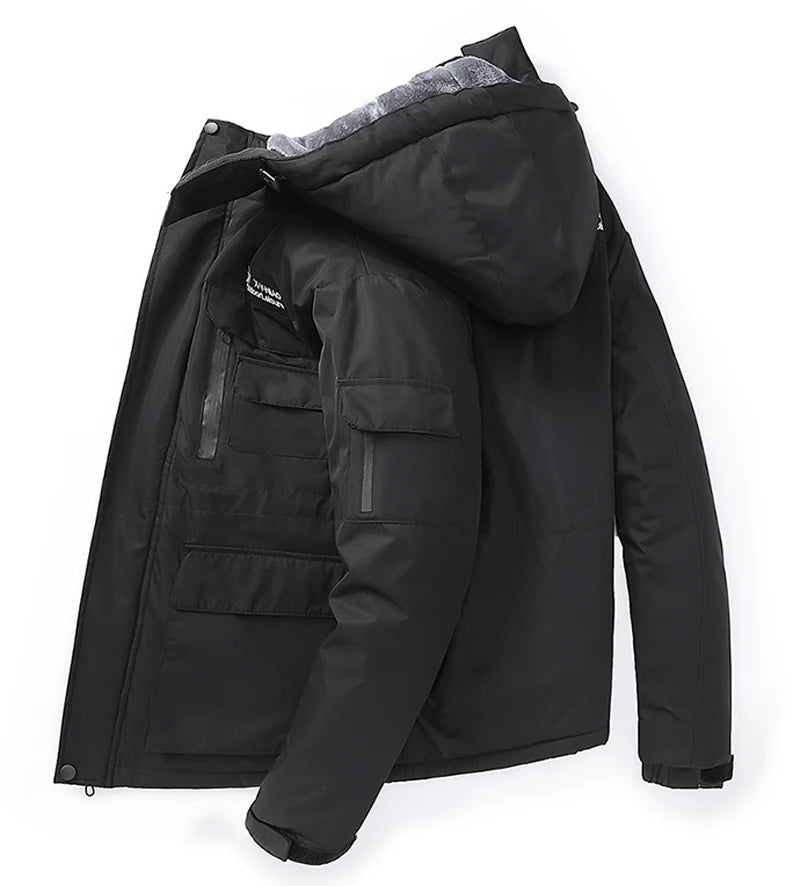Chamarra Térmica Plus Size Cuello Alto para Hombre Stefano Romano®