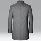 Abrigo de Lana de Diseñador Cuello Polo Slim Fit para Hombre Marco Stefano Romano®