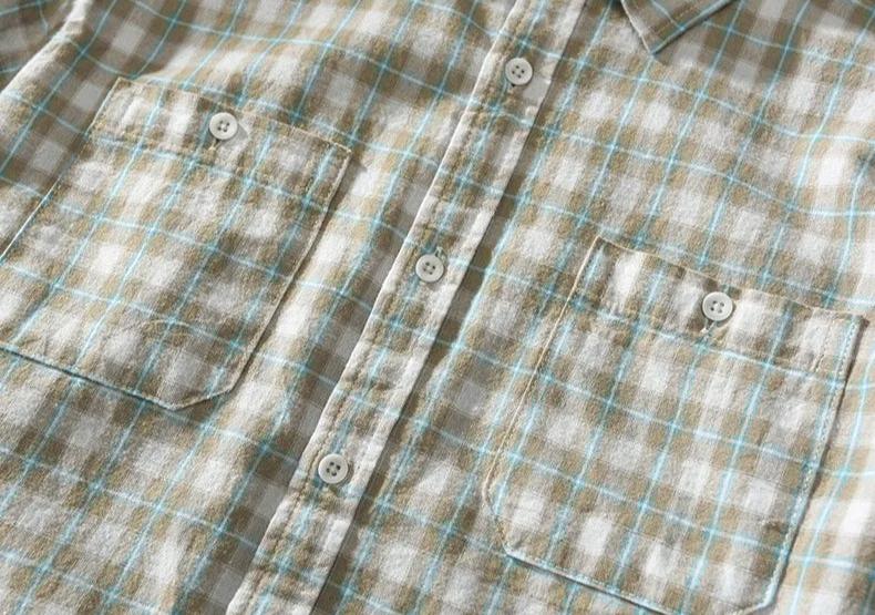 Camisa a Cuadros de Manga Larga para Hombre Stefano Romano®