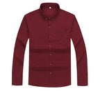 Camisa de Vestir Manga Larga para Hombre Plus Size Stefano Romano®