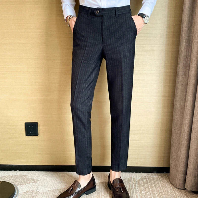 Pantalón de Vestir a Rayas para Hombre Stefano Romano®