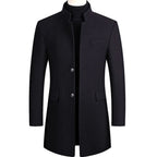Abrigo de Lana de Diseñador Slim Fit para Hombre Alessandro Stefano Romano®