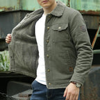 Chamarra Militar con Forro de Lana para Hombre Stefano Romano®