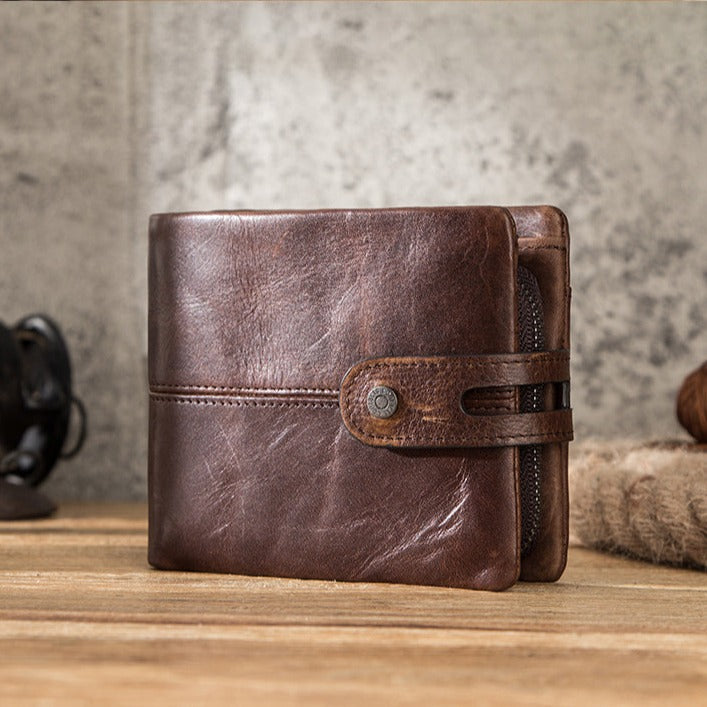 Cartera para Hombre de Cuero Genuino Stefano Romano®
