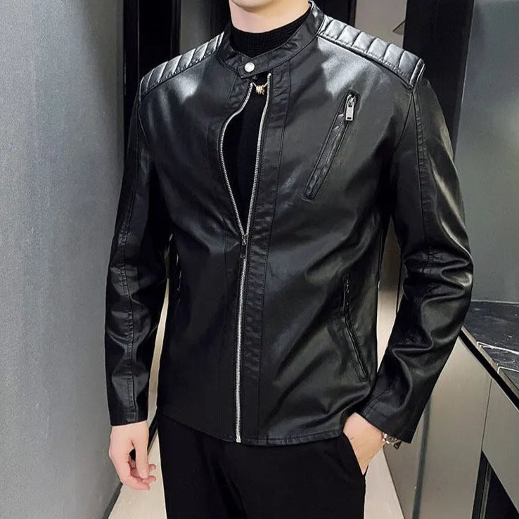 Chamarra de Cuero para Hombre Lorenzo Stefano Romano®