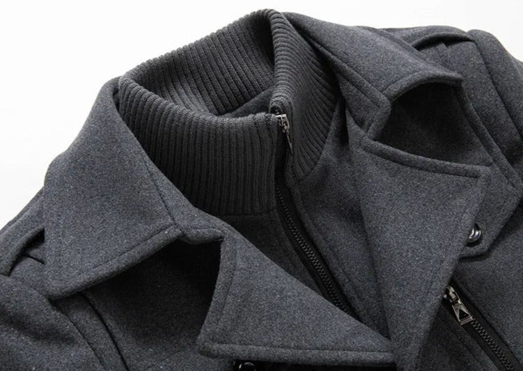Abrigo Cuello Polo para Hombre de Diseñador Stefano Romano®