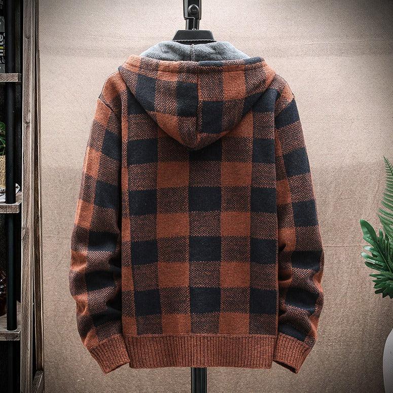 Sudadera a Cuadros con Capucha para Hombre Marco Stefano Romano®