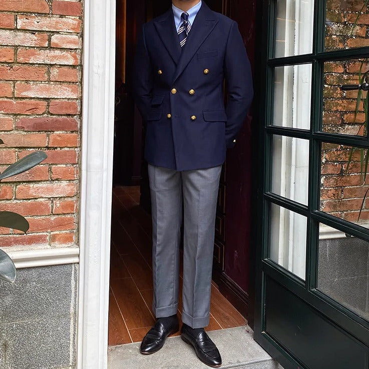 Blazer Slim Cruzado para Hombre Marco Stefano Romano®