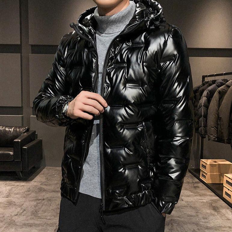 Abrigo Negro para Hombre Acolchado Burbuja Stefano Romano®