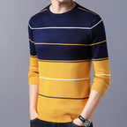 Suéter a Rayas Cuello Redondo para Hombre Alessandro Stefano Romano®