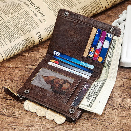 Cartera de Cuero Genuino para Hombre Alessandro Stefano Romano®