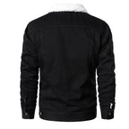 Chamarra de Mezclilla con Forro de Lana Cuello Polo para Hombre Marco Stefano Romano®
