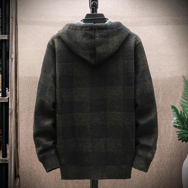 Sudadera a Cuadros con Capucha para Hombre Marco Stefano Romano®