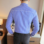 Camisa de Vestir Sport Fino Moderno Poliéster para Hombre Alessandro Stefano Romano®