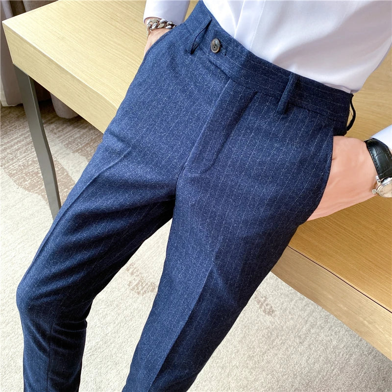 Pantalón de Vestir a Rayas para Hombre Stefano Romano®