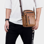 Bolsa Pequeña de Cuero Genuino para Hombre Marco Stefano Romano®