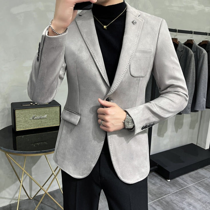 Blazer Slim Fit Británico para Hombre Stefano Romano®