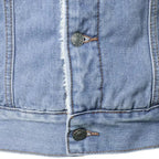 Chamarra de Mezclilla con Forro de Lana Cuello Polo para Hombre Marco Stefano Romano®