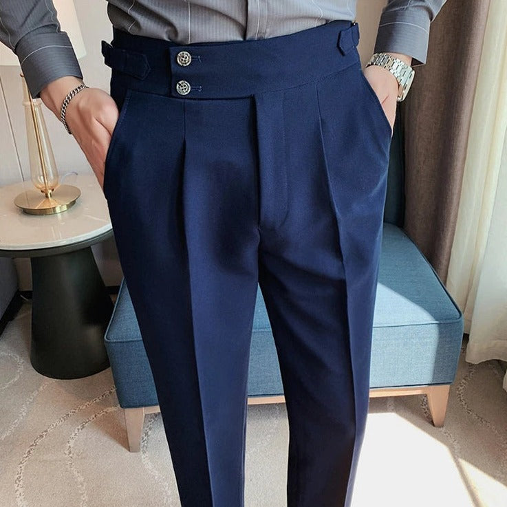 Pantalón de Sastre Algodón para Hombre Stefano Romano®
