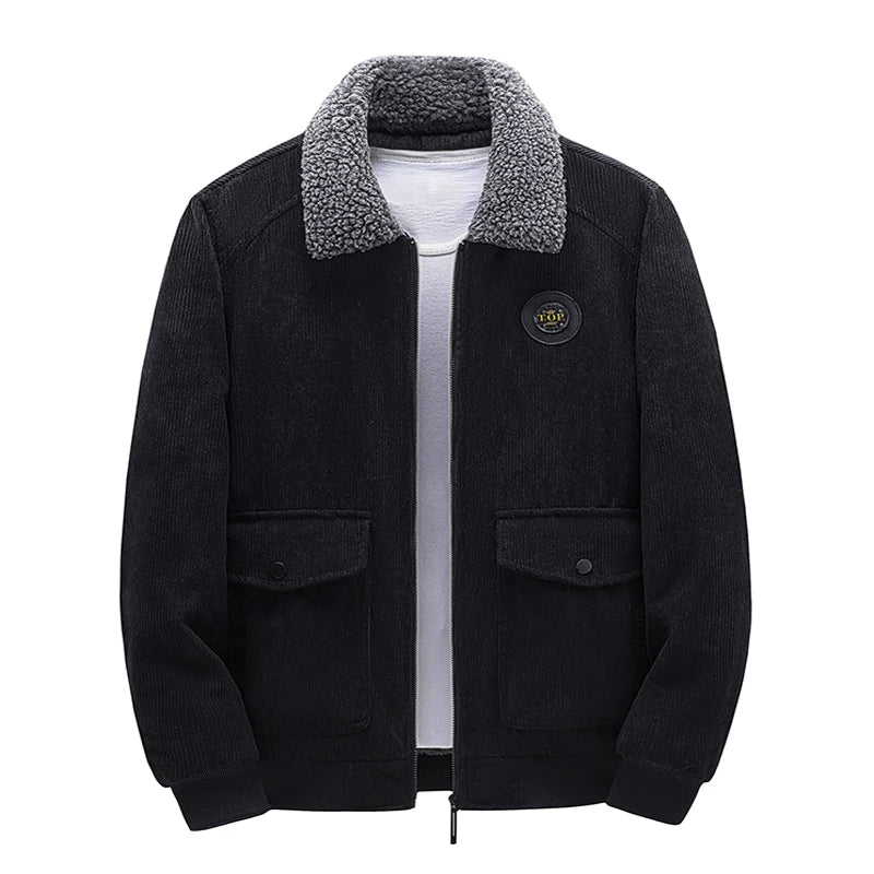 Chamarra Casual Cuello Polo Corte Regular para Hombre Marco Stefano Romano®