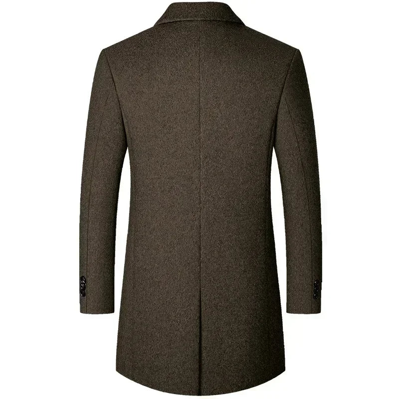 Abrigo de Lana de Diseñador Slim Fit para Hombre Luca Stefano Romano®