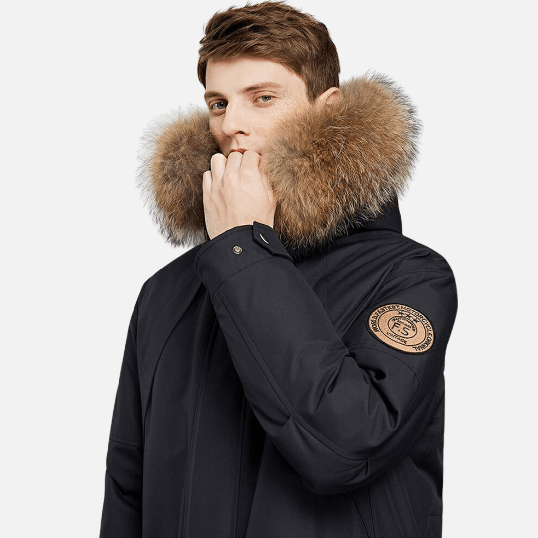Chamarra Larga Térmica Impermeable para Hombre Stefano Romano®