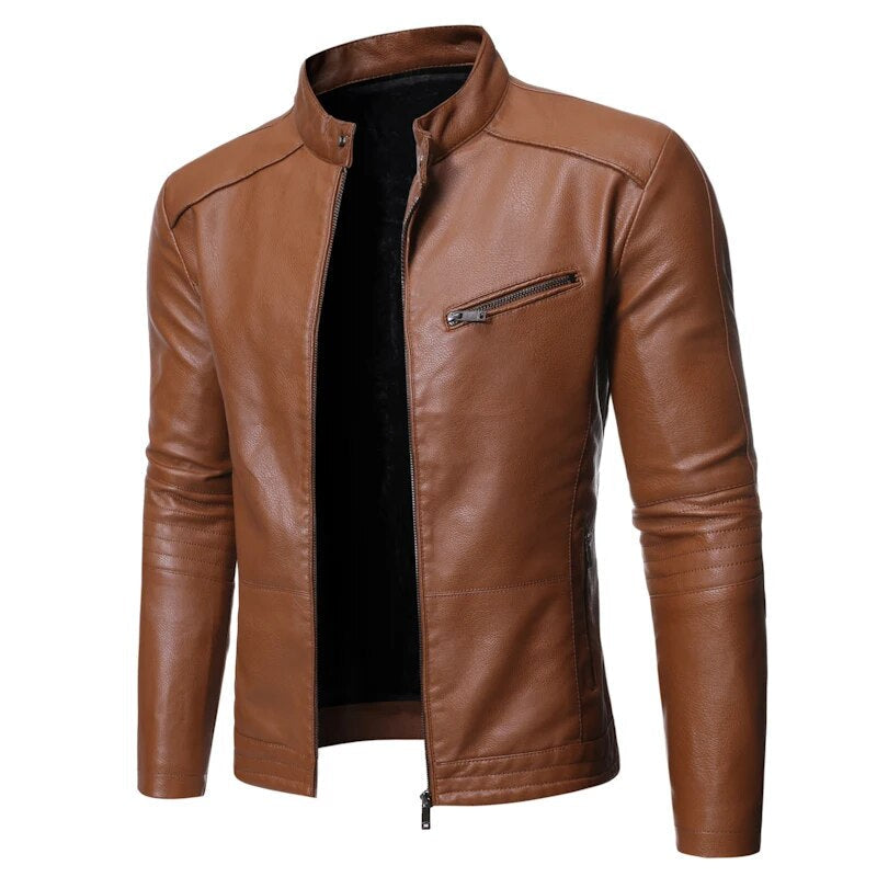 Chamarra de Cuero para Hombre Matteo Stefano Romano®